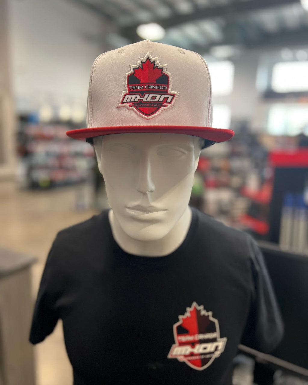 Team Canada MXON Premium White Flat Brim Hat