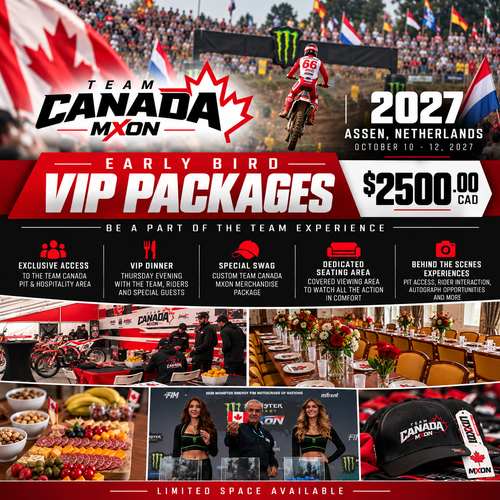 2027 Team Canada MXON VIP Package, Assen Netherlands